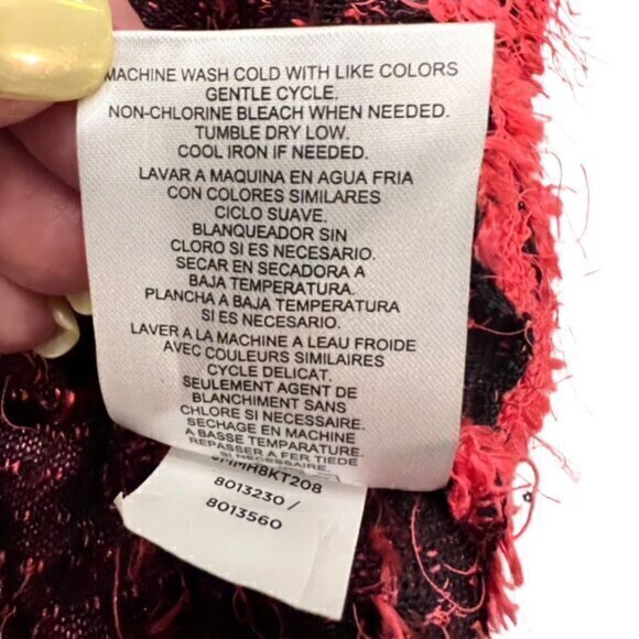 Jones‎ New York PINK Mohair Fuzzy Pull Over Sweater Size Medium Long Sleeve Soft - Picture 14 of 14